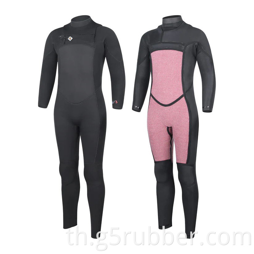 Mens 4 3mm Chest Zip Wetsuit G5nr 03